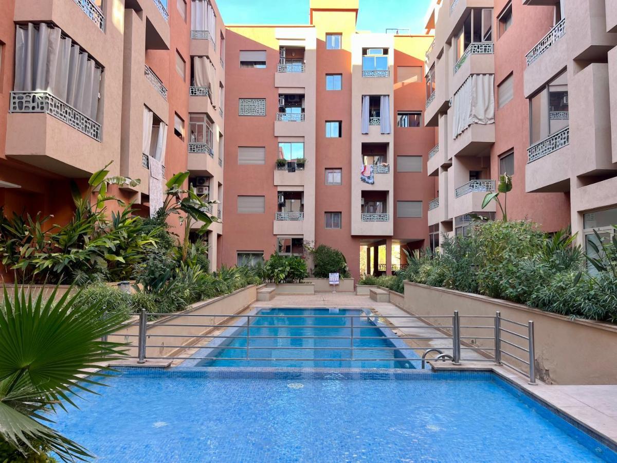Bel Appartement A Marrakech En Residence Avec Piscine - Fibre & Netflix مراكش المظهر الخارجي الصورة